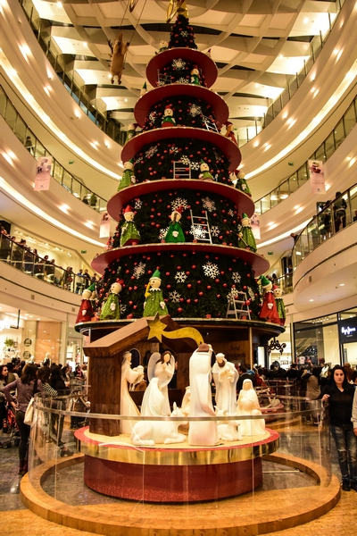 City Centre beirut lighting of the Christmas tree